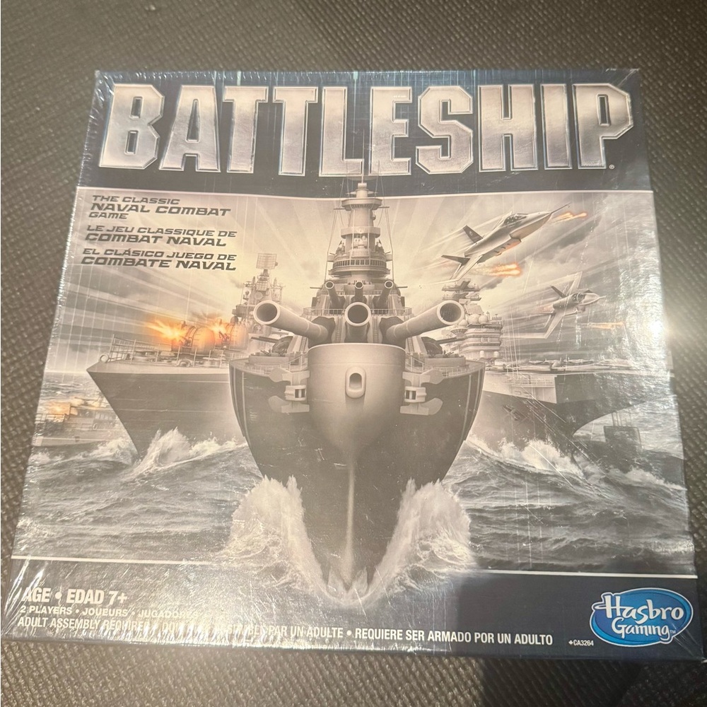 Battleship game
The classic naval combat game 
Ages 7 and up
BNIB
